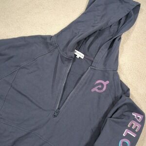 Peloton Pullover Hoodie Quarter Zip Sweatshirt Make Your Mark Graphic Size M